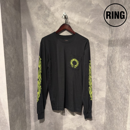 Chrome Hearts YELLOW Horseshoe L/S Tee