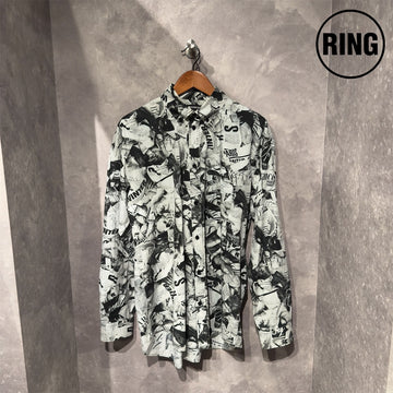 BALENCIAGA News paper L/S Shirt