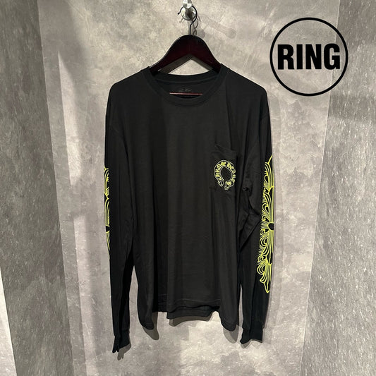Chrome Hearts YELLOW Horseshoe L/S Tee
