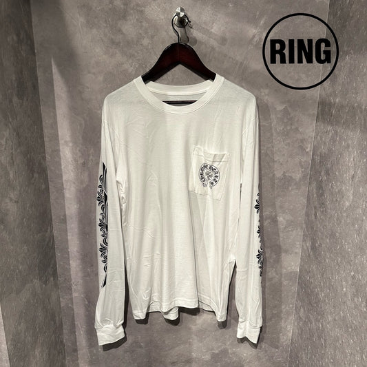 Chrome Hearts MALIBU LTD Horseshoe L/S Tee WHT