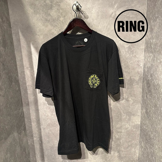 Chrome Hearts YELLOW Horseshoe S/S Tee BLK