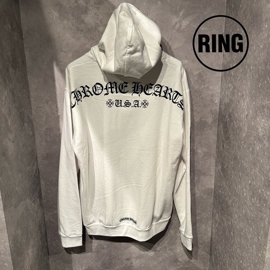 Chrome Hearts Arch LOGO ZIP Hoodie WHT