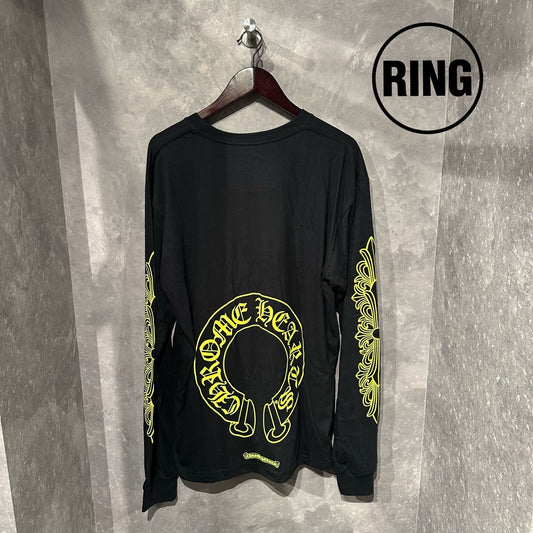 Chrome Hearts Yellow Horseshoe L/S Tee