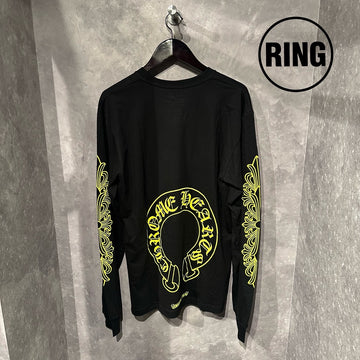 Chrome Hearts YELLOW Horseshoe L/S Tee