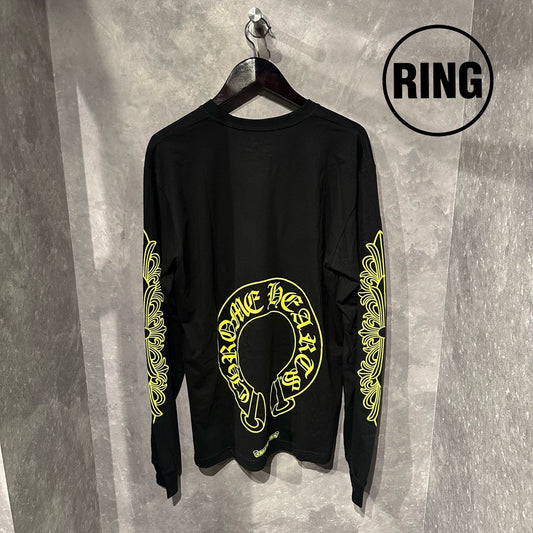 Chrome Hearts YELLOW Horseshoe L/S Tee