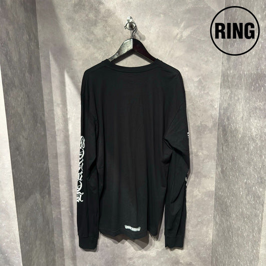 Chrome Hearts Neck LOGO L/S Tee BLK