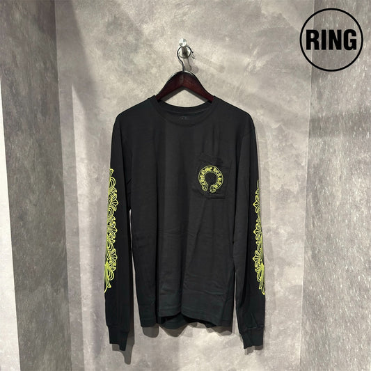 Chrome Hearts YELLOW Horseshoe L/S Tee