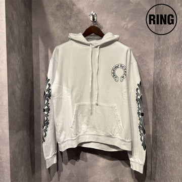 Chrome Hearts Horseshoe PLVR Hoodie WHT