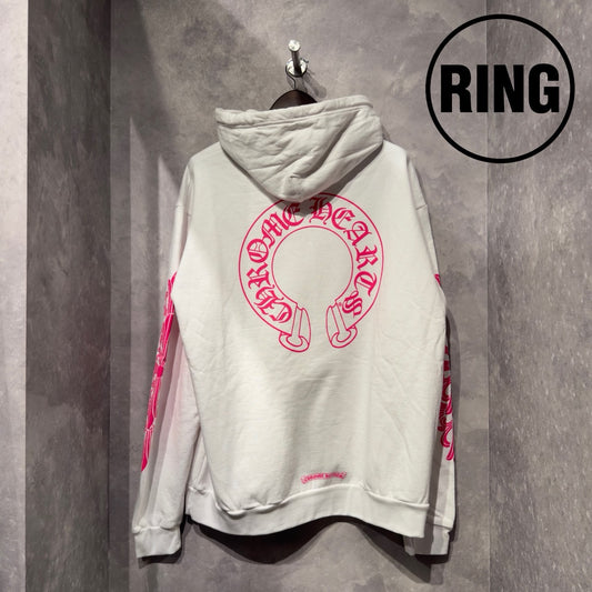 Chrome Hearts PINK Horseshoe PLVR Hoodie