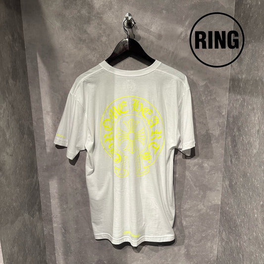 Chrome Hearts YELLOW Horseshoe S/S Tee WHT