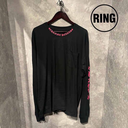 Chrome Hearts ONLINE LTD Neck LOGO L/S Tee