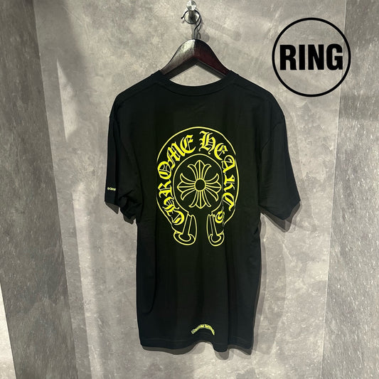 Chrome Hearts Yellow Horseshoe S/S Tee BLK