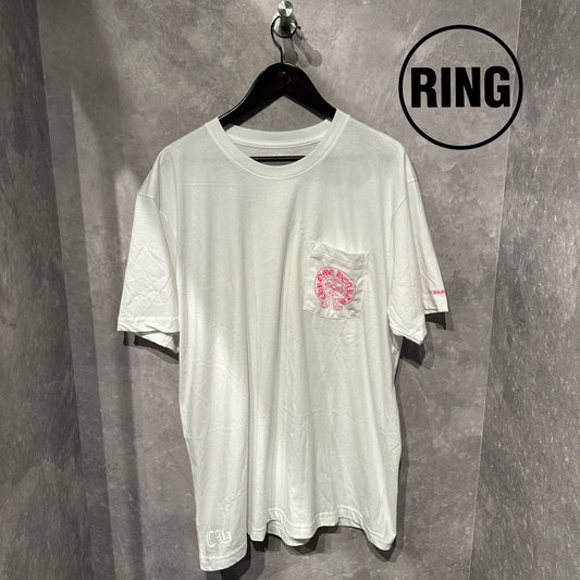 Chrome Hearts PINK Horseshoe S/S Tee WHT