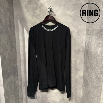 Chrome Hearts NECK LOGO L/S Tee BLK