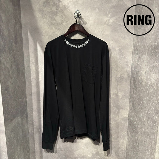 Chrome Hearts NECK LOGO L/S Tee BLK