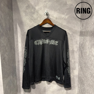 aaChrome Hearts Mesh Warm Up Jersey L/S Tee BLK