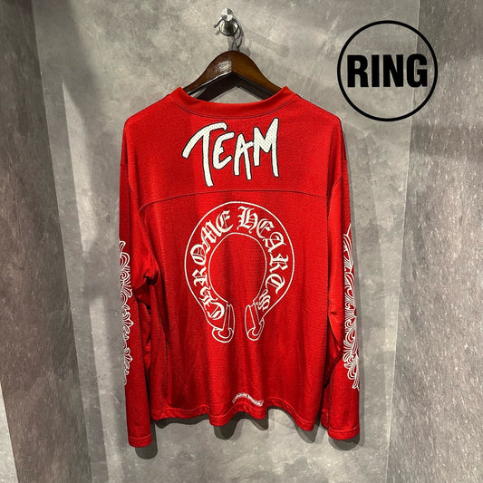 Chrome Hearts MattyBoy Mesh Warm Up Jersey L/S Tee