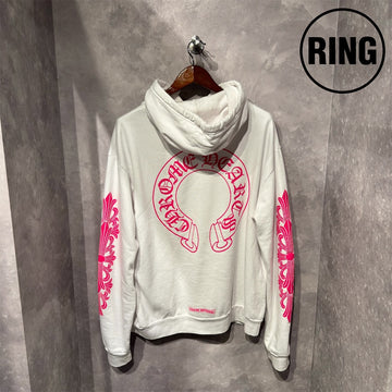 Chrome Heart PINK Horseshoe PLVR Hoodie