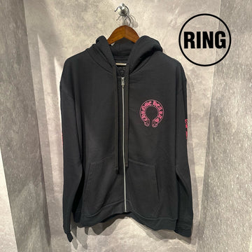 Chrome Hearts PINK Horseshoe FLRL SWTSHRT HD Zip
