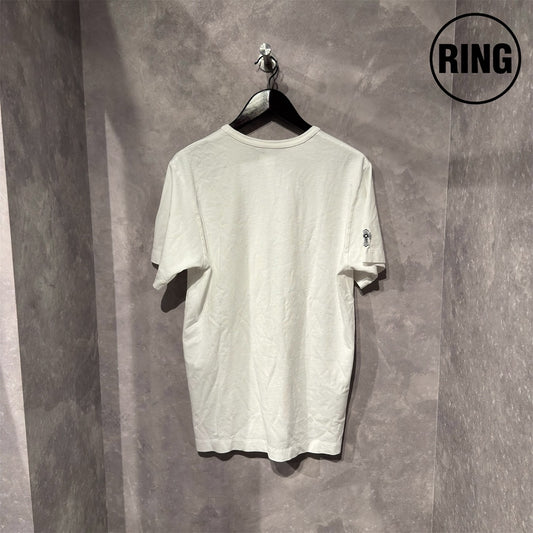 Chrome Hearts YNOT Vertical Logo Embroidery S/S Tee WHT