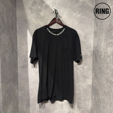 Chrome Hearts NECK LOGO S/S Tee BLK