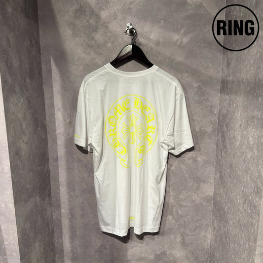 Chrome Hearts YELLOW Horseshoe S/S Tee WHT