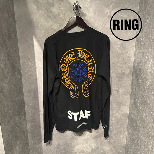 Chrome Hearts STAFF LTD Horseshoe L/S Tee BLK