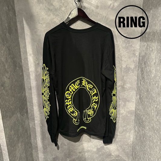Chrome Hearts YELLOW Horseshoe L/S Tee