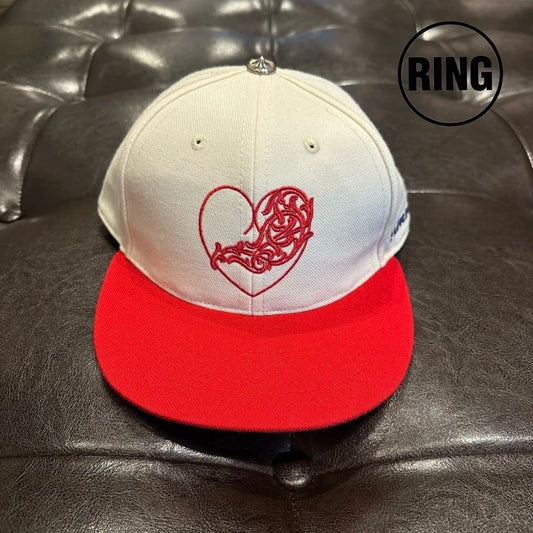 Chrome Hearts LOVE YOU VINY HEART Baseball Cap