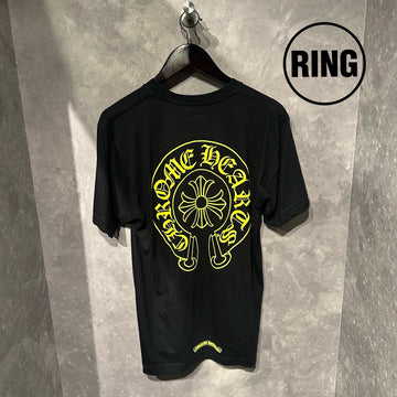 Chrome Hearts Yellow Horseshoe S/S Tee BLK
