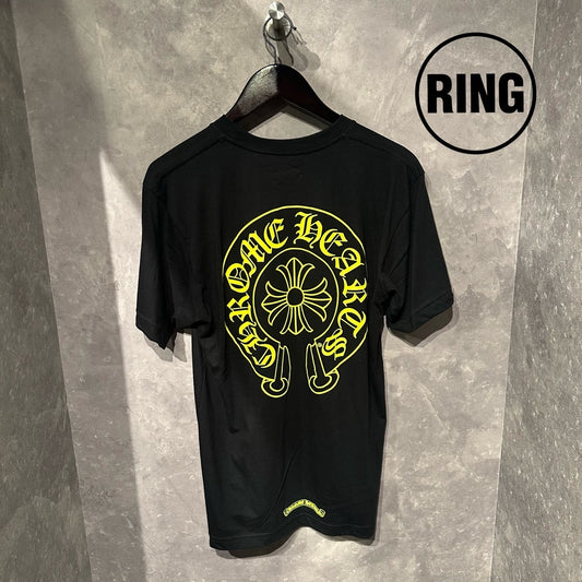 Chrome Hearts Yellow Horseshoe S/S Tee BLK