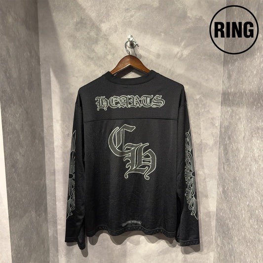 Chrome Hearts Mesh Warm Up Jersey L/S Tee BLK