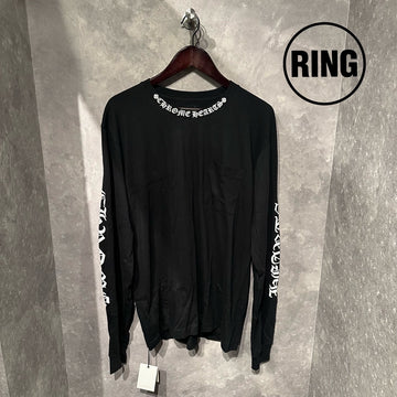 Chrome Hearts NECK LOGO L/S Tee BLK