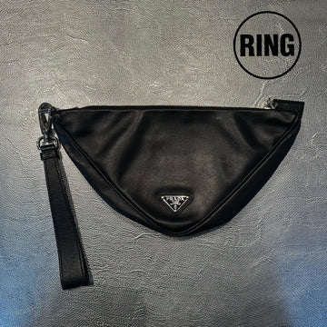 PRADA Leather plate Clutch BAG