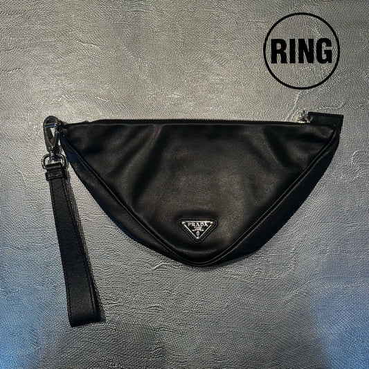PRADA Leather plate Clutch BAG