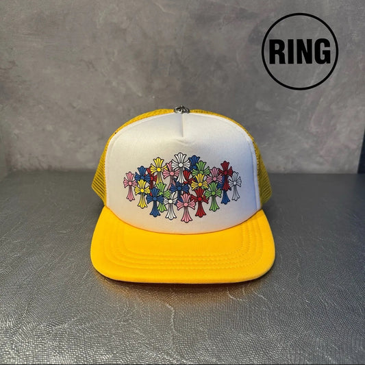 Chrome Hearts MLTCOL CEM CRS Trucker Cap Yel