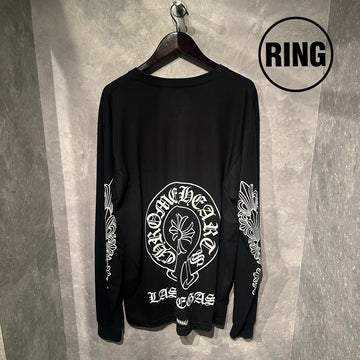 aaChrome Hearts LASVEGAS LTD Horseshoe L/S Tee BLK