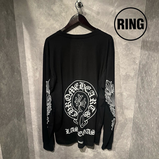 Chrome Hearts LASVEGAS LTD Horseshoe L/S Tee BLK