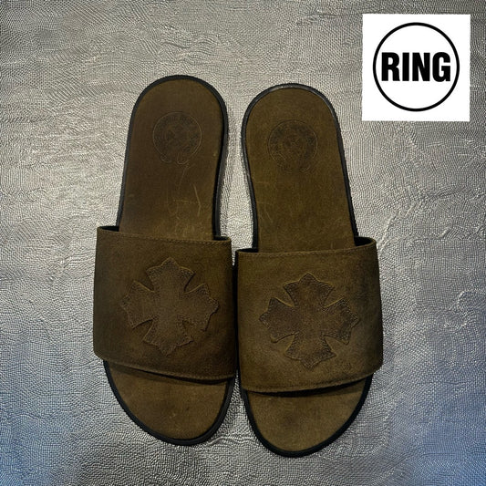 Chrome Hearts CH SLIDE SUEDE SANDAL