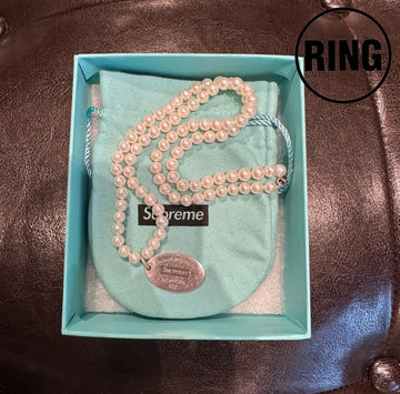 Tiffany&Co.×Supreme Oval Tag Pearl