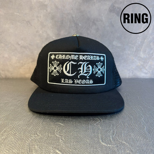 Chrome Hearts MESH TRUCKER CAP BLK