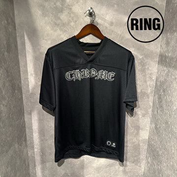 aaChrome Hearts MESH WARM UP JERSEY S/S Tee BLK
