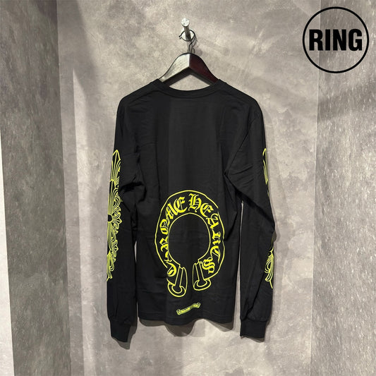 Chrome Hearts YELLOW Horseshoe L/S Tee