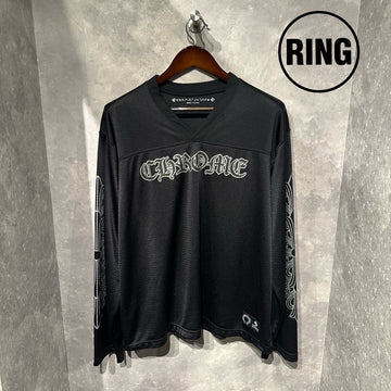 Chrome Hearts MESH WARM UP JERSEY L/S Tee BLK
