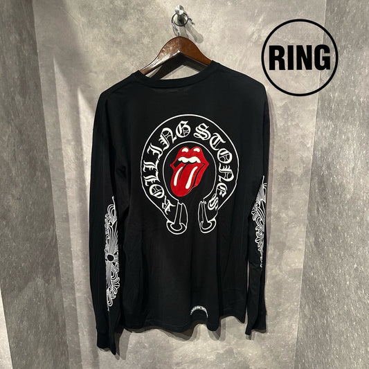 Chrome Hearts Rolling Stones Horseshoe L/S Tee