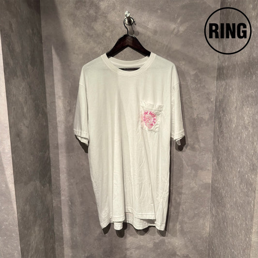 Chrome Hearts PINK Horseshoe S/S Tee WHT