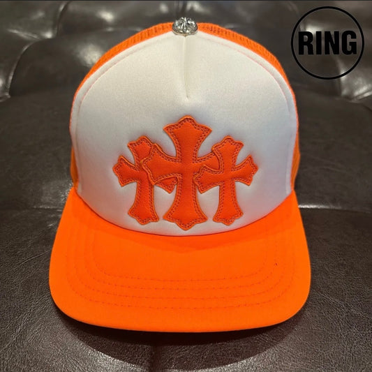 Chrome Hearts 3 CEM CRS Patch Trucker Cap