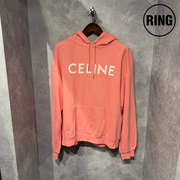 CELINE PINK Logo Hoodie