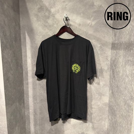 Chrome Hearts YELLOW Horseshoe S/S Tee BLK