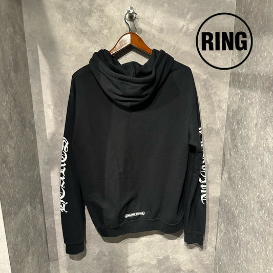 Chrome Hearts Vertical LOGO ZIP Hoodie BLK